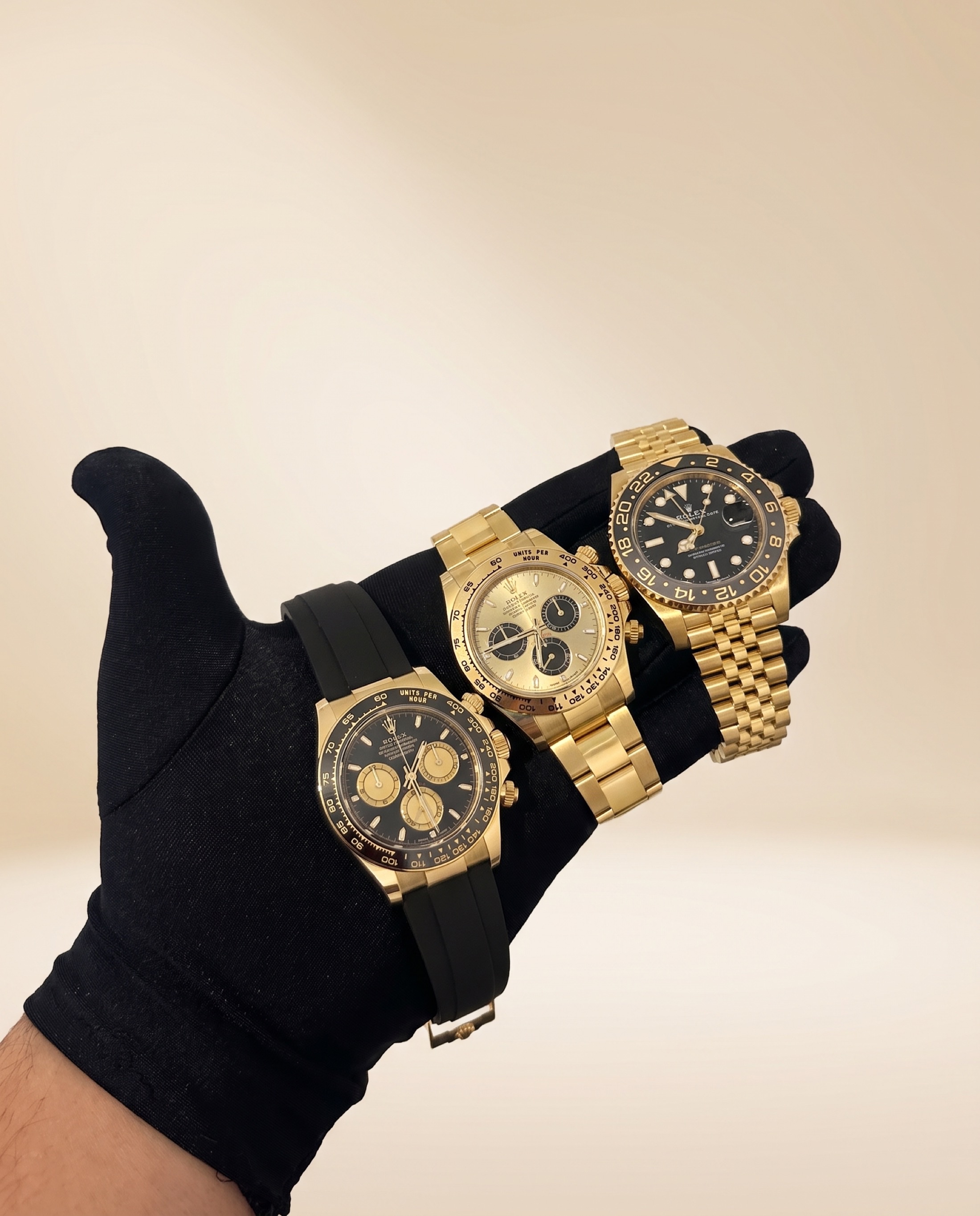 Yellow-gold Rolex timepieces