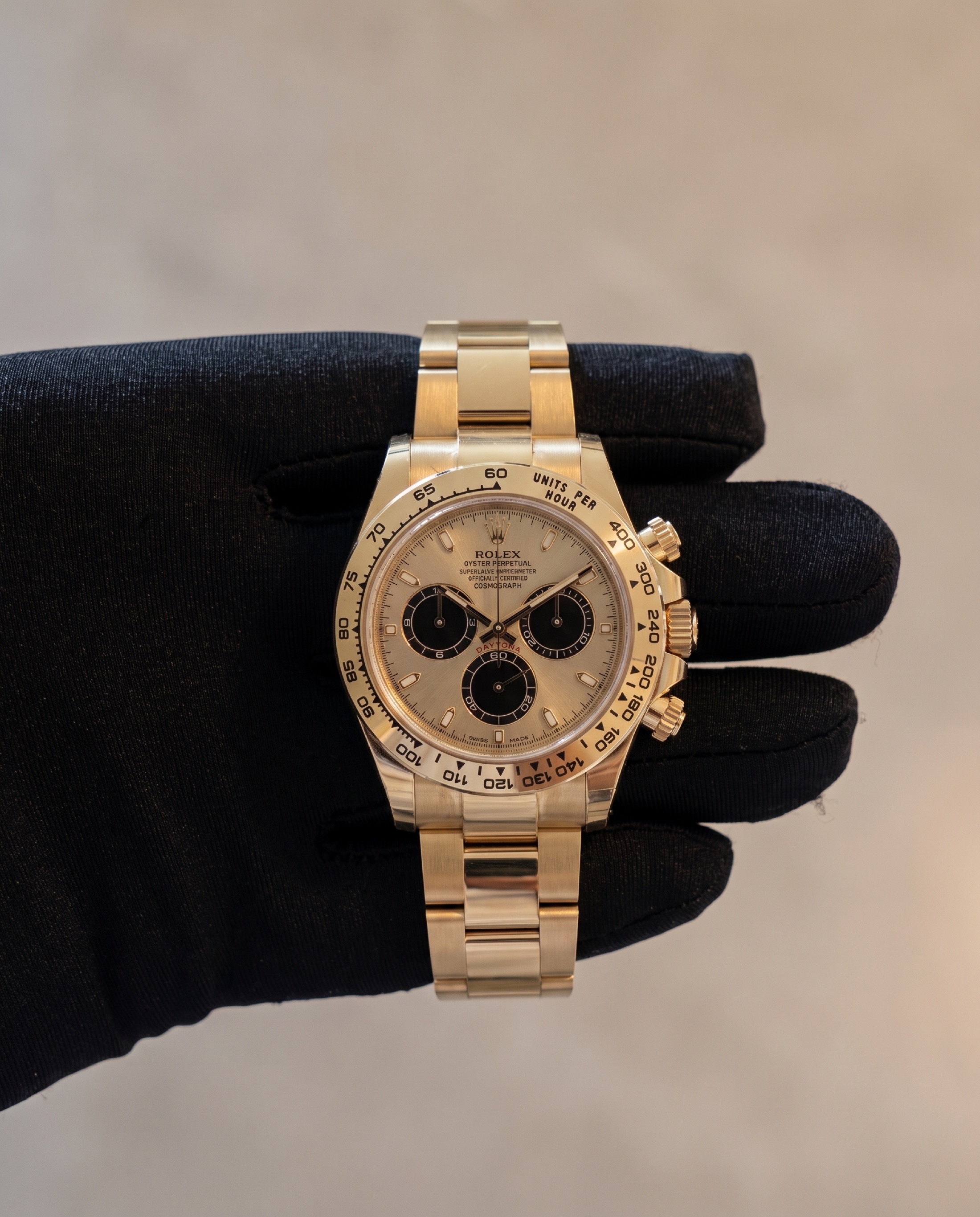 Yellow-gold Rolex Daytona